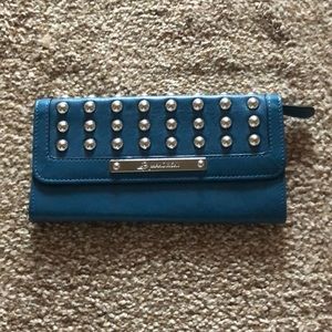 Bruce Makowsky teal wallet